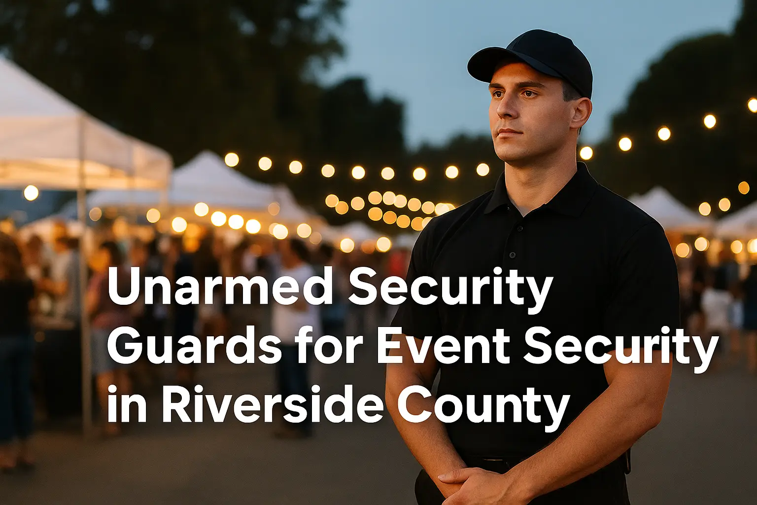 Unarmed Security Guard for Event Security in Riverside County